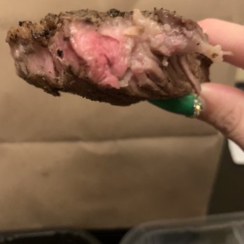 Outback Steakhouse - Supposed to be well done and this was after it was sent back to be recooked - Steakhouses Near Me - Spring Hill, Florida
