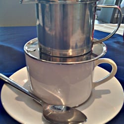 Song Nhi Restaurant - Vietnamese coffee is something special.  Sweet and delicious. Have it hot or cold over ice. You wont regret it.