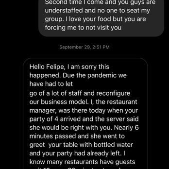 Ghee Indian Kitchen - Nasty comment from Manager - Indian Near Me - Miami, Florida