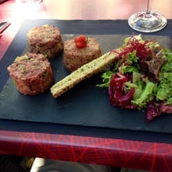 Bagdad café Zanzibar - Trio de tartares : bœuf/foie-gras, exotique et authentique