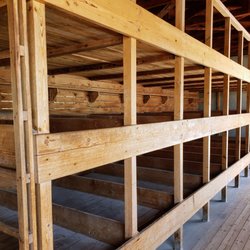 KZ-Gedenkstätte Dachau - Bunks in Barracks at Dachau Concentration Camp Memorial