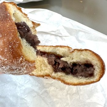 Fuji Bakery - inside - red bean paste malasada - Bakeries Near Me - Seattle, Washington Fuji Bakery - inside - red bean paste malasada - Bakeries Near Me - Seattle, Washington