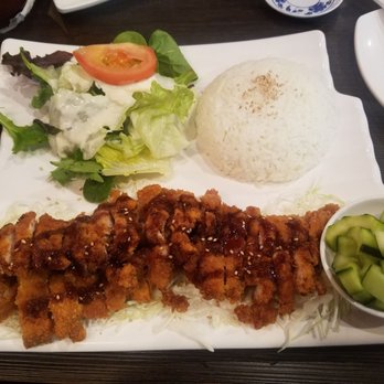 Hiroba Sushi - Chicken Katsu entree (ate my miso before pic) - Sushi Bars Near Me - Henderson, Nevada Hiroba Sushi - Chicken Katsu entree (ate my miso before pic) - Sushi Bars Near Me - Henderson, Nevada