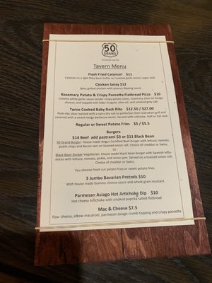 Menu photo 7 50 Grand Restaurant and Bar Pollock Pines, CA