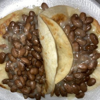 Taqueria Gardenia - Awful. This is what their bean and cheese tacos look like.... - Mexican Near Me - Austin, Texas