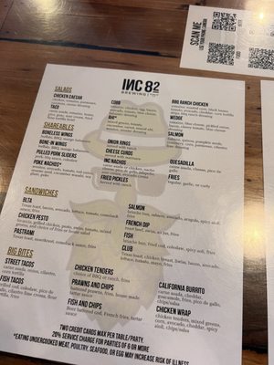Menu photo 7 INC 82 Brewing Dublin, CA