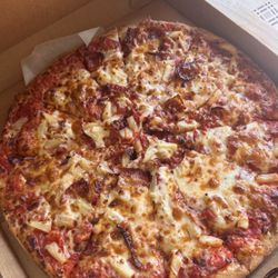 Hawaiian pizza w/ bacon