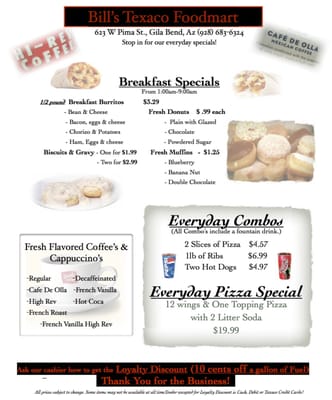 Menu photo 4 Gila Bend Food Mart Gila Bend, AZ