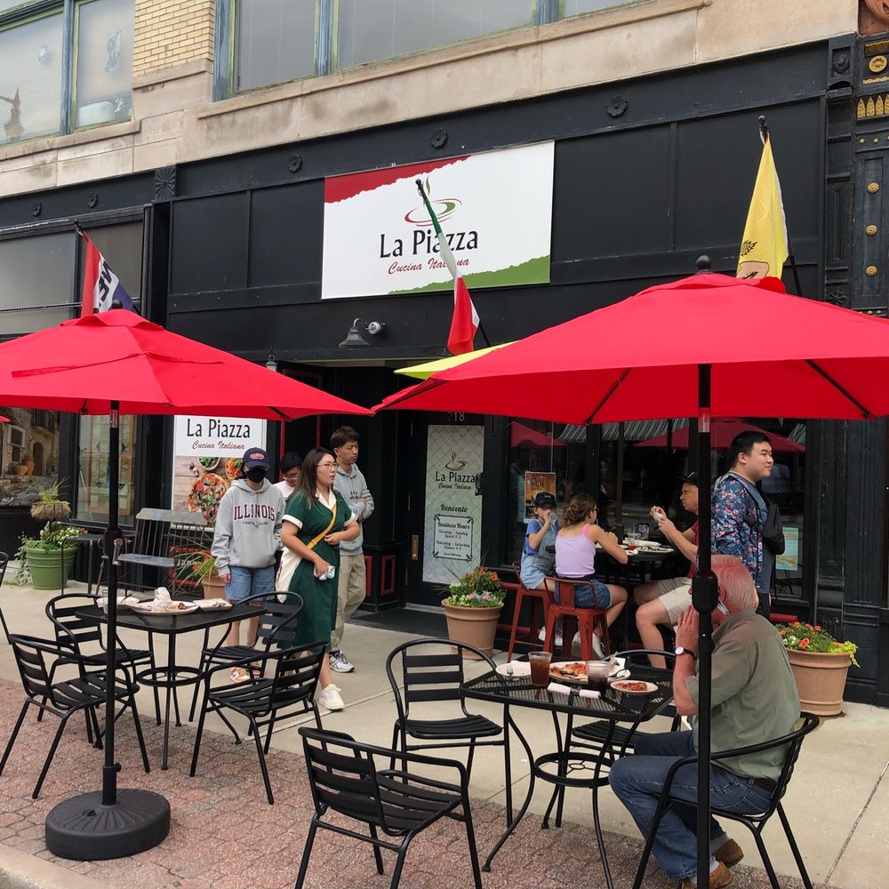 La Piazza - Or sit outdoors! - Pizza Near Me - Springfield, Illinois La Piazza - Or sit outdoors! - Pizza Near Me - Springfield, Illinois