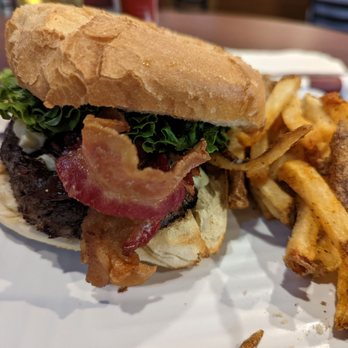 Sonoma's Bar and Grill - Blue cheese bacon burger - American Near Me - Columbia, Maryland Sonoma's Bar and Grill - Blue cheese bacon burger - American Near Me - Columbia, Maryland