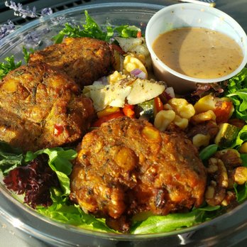 Grill House - Roasted Veggie Salad with addition of Falafel - American Near Me - Northbrook, Illinois