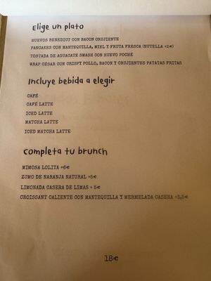 Menu photo 1 Lolita Barceloneta Barcelona, B
