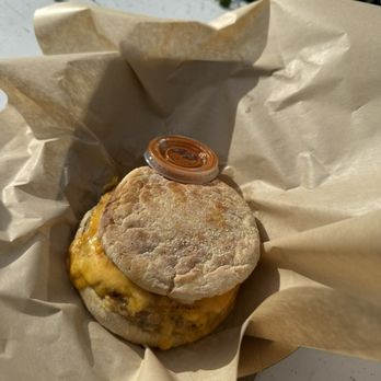 The Birds Cafe - Breakfast sandwich with sausage and cheese! - Seafood Near Me - Bodega Bay, California The Birds Cafe - Breakfast sandwich with sausage and cheese! - Seafood Near Me - Bodega Bay, California