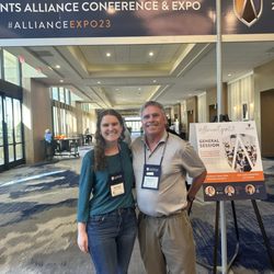 Ludwig & Fawcett - Brady and Molly representing our agency at the Agents Alliance Conference September in 2023.