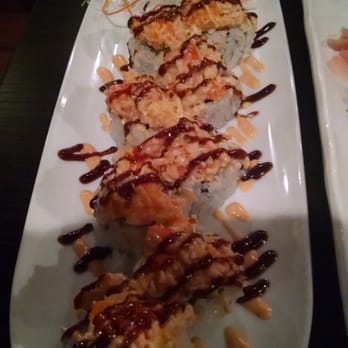 MoMo Sushi & Grill - Kobe roll- topped with baked scallops and shrimp...OMG, so good. - Sushi Bars Near Me - Branson, Missouri MoMo Sushi & Grill - Kobe roll- topped with baked scallops and shrimp...OMG, so good. - Sushi Bars Near Me - Branson, Missouri
