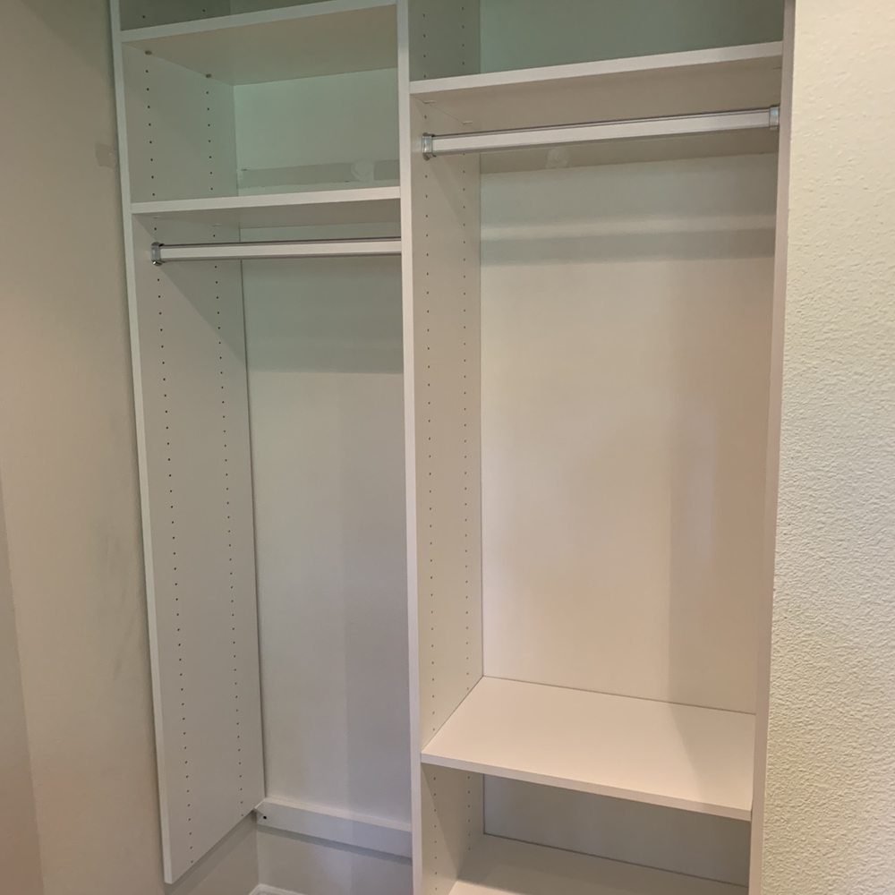 California Closets - Bellevue - Guest room closet - missing doors - Interior Design Near Me - Bellevue, Washington