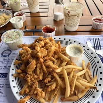 Seafood Sam's - Large fried clam strip dinner - Seafood Near Me - Sandwich, Massachusetts