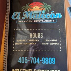 El Malecon - Menu