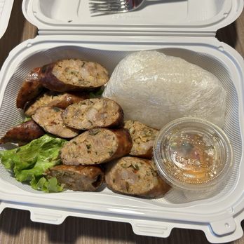 Kua Lao Thai Kitchen - Lao sausage. First time trying this not a fan it does taste gamey but not sure what this is suppose to taste like. So not for me. - Laotian Near Me - Modesto, California Kua Lao Thai Kitchen - Lao sausage. First time trying this not a fan it does taste gamey but not sure what this is suppose to taste like. So not for me. - Laotian Near Me - Modesto, California