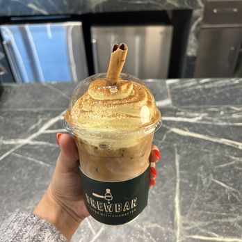 Brew Bar - Pumpkin spiced iced latte for fall vibes - Coffee & Tea Near Me - Staten Island, New York Brew Bar - Pumpkin spiced iced latte for fall vibes - Coffee & Tea Near Me - Staten Island, New York