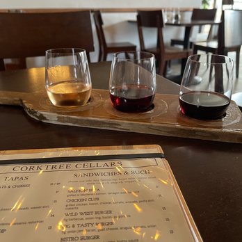 Corktree Cellars - Wine flight. - New American Near Me - Carpinteria, California Corktree Cellars - Wine flight. - New American Near Me - Carpinteria, California