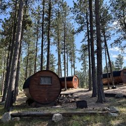 Fort Welikit Family Campground - Keg type huts you can stay in