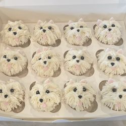 Little Blue Bow Bakery - Our signature "Pup-cakes"!
Pup color can be customized.