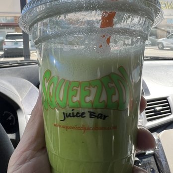 Squeezed Juice Bar - Customized our juice with Kale, Ginger, Lemon, pineapple, and cucumber. Needed an immune booster - Juice Bars & Smoothies Near Me - Albuquerque, New Mexico