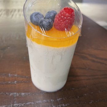 Dote Coffee Bar - panna cotta with passion fruit puree on top - Coffee & Tea Near Me - Bellevue, Washington Dote Coffee Bar - panna cotta with passion fruit puree on top - Coffee & Tea Near Me - Bellevue, Washington