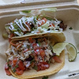Fish & vegan tacos