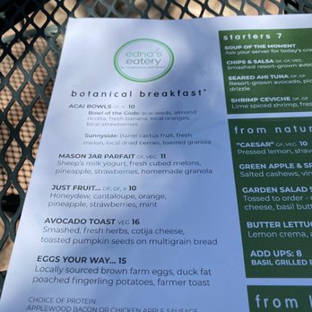 Edna's Eatery - Great menu full of various choices! - Cafes Near Me - Tucson, Arizona