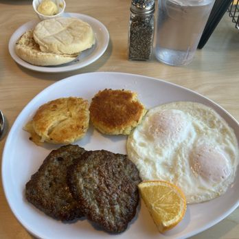 Two Chicks - Sausage & Eggs with biscuit. - Breakfast & Brunch Near Me - Reno, Nevada Two Chicks - Sausage & Eggs with biscuit. - Breakfast & Brunch Near Me - Reno, Nevada