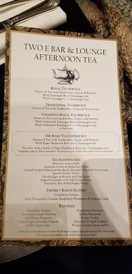 Menu photo 1 Two E Bar/Lounge New York, NY Menu photo 1 Two E Bar/Lounge New York, NY
