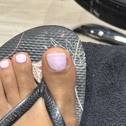 Polished Nail Salon - Awful, cut my toes up, uneven polish. Then when I asked to remove it and leave with no polish they said it would still cost me $35.