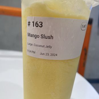 Ten One Tea House - Mango Slush - Bubble Tea Near Me - Providence, Rhode Island