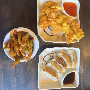 Midtown Sushi and Ramen - Pork Gyoza Crab Rangoon Spicy Edamame - Sushi Bars Near Me - Saint Louis, Missouri Midtown Sushi and Ramen - Pork Gyoza Crab Rangoon Spicy Edamame - Sushi Bars Near Me - Saint Louis, Missouri