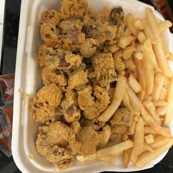 Deno's Subs and Seafood - Chicken gizzards and fries - Fast Food Near Me - Columbia, South Carolina