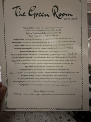 Menu photo 2 The Green Room Houston, TX