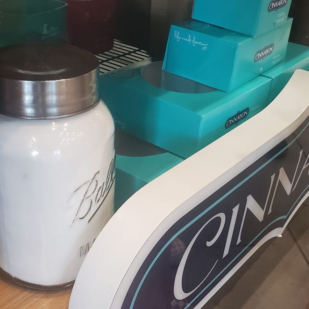 Cinnabon - a display of condiments and condiments - Bakeries Near Me - Tehachapi, California