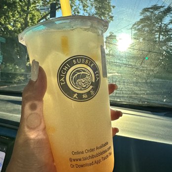 Taichi Bubble Tea - Lychee yukult with mango jelly - Poke Near Me - Sacramento, California Taichi Bubble Tea - Lychee yukult with mango jelly - Poke Near Me - Sacramento, California