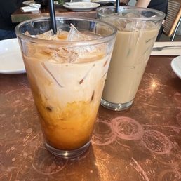 Thai ice tea and Vietnamese ice coffee Thai ice tea and Vietnamese ice coffee