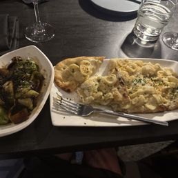Flatbread pizza and Brussels sprouts Flatbread pizza and Brussels sprouts