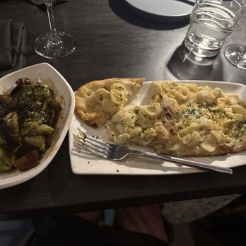 The Wine and Spirits Kitchen - Flatbread pizza and Brussels sprouts - New American Near Me - Delray Beach, Florida The Wine and Spirits Kitchen - Flatbread pizza and Brussels sprouts - New American Near Me - Delray Beach, Florida