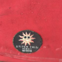 Stitch This Hawaii - Still protecting my canoe after 17 years!
