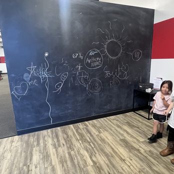 Pro-Motion Sports Chiropractic - Chalk wall for kids to draw on while mom gets worked on - Chiropractors Near Me - Bakersfield, California