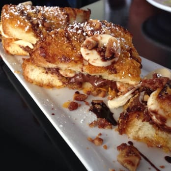 Blu Jam Cafe - Banana Nutella Crunchy French Toast - Breakfast & Brunch Near Me - Sherman Oaks, California Blu Jam Cafe - Banana Nutella Crunchy French Toast - Breakfast & Brunch Near Me - Sherman Oaks, California