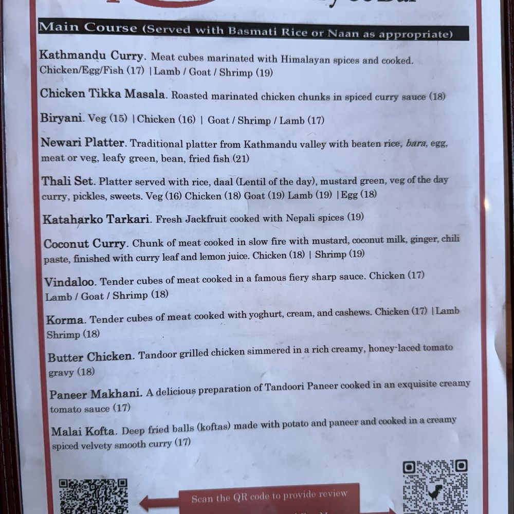 Kathmandu Curry and Bar - Menu - Himalayan/Nepalese Near Me - Houston, Texas Kathmandu Curry and Bar - Menu - Himalayan/Nepalese Near Me - Houston, Texas