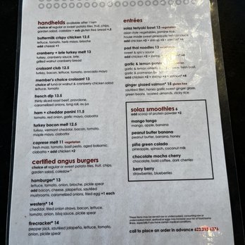 Cafe Solaz - Menu - Cafes Near Me - Peoria, Arizona
