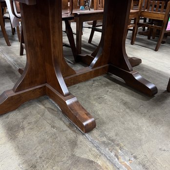 Barn Furniture Mart - Pedestal allows for the end chair to be pushed in all the way. Prevention of beagle dog access. - Furniture Stores Near Me - Van Nuys, California Barn Furniture Mart - Pedestal allows for the end chair to be pushed in all the way. Prevention of beagle dog access. - Furniture Stores Near Me - Van Nuys, California