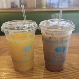 Orange Juice & Biscoff Cookie Butter Latte